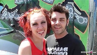 Emaciate Redhead Punk Teen Mystick Moons Pickup for Lost Office Fuck