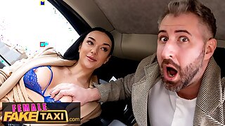 Cissified Fake Taxi Sprog Gang gets her ass fucked by a total stranger